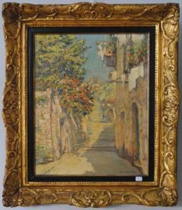 Ruelle Fleurie A Villefranche by Paul Leduc