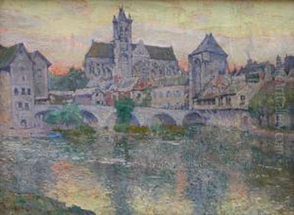 "soir A Moret Loing, France". (1911) - view 1