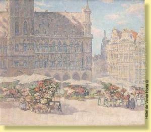 Marche Aux Fleurs A La Grand Place De
 Bruxelles