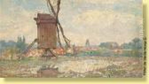 Moulin Sur Fond De Paysage - view 1