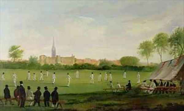 Cricket at Newark on Trent - view 1
