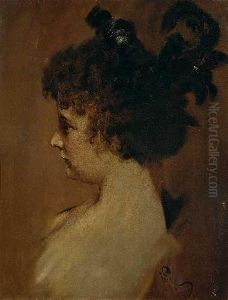 Portrait Einer Jungenfrau by Ferdinand Leeke