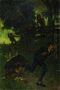 Auf Der Flucht by Ferdinand Leeke