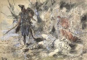 "siegfrieds Tod". by Ferdinand Leeke