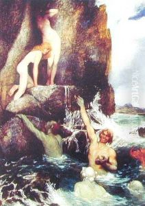Kapiel U Skalistego Wybrzeza by Ferdinand Leeke