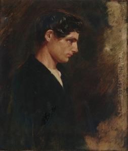 The Young Roscius (master
Betty), Sold Together With A Pencil Sketch Of Master Betty As Macbeth By
E.f. Burnley by Charles Lees