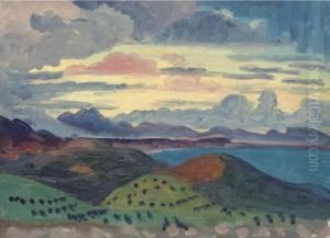 Sunset Over The Dalmatian Coast by Derwent Lees