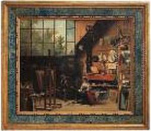 The Painter's Studio by Jules Joseph Lefebvre