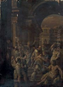 La Presentation De L'enfant Au Temple by Valentin Lefebvre