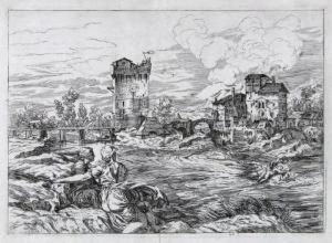 Landschaft Mit Europa Auf Dem Stier. by Valentin Lefebvre