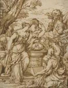 Rebecca At The Well by Valentin Lefebvre