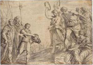 The Triumph Of David by Valentin Lefebvre