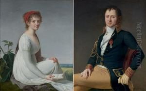 Portrait De Madame Paullet by Robert J. Fr. Faust Lefevre