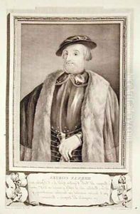 Portrait of Hernan Cortes 1485-547 by Antonio Carnicero Y Mancio