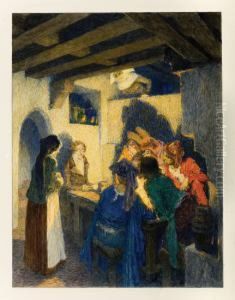 A Complete Set Of Twelve
Original Watercolors Illustrating Hans Christian Andersen's Fairytales,
Being The Artwork For The Plates In The "andersen Kalender 1912 Zwolf
Marchen..." A Complete Set Of Twelve
Original Watercolors Illustrating Hans Christian Andersen's Fairytales,
Being The Artwork For The Plates In The "andersen Kalender 1912 Zwolf
Marchen..."