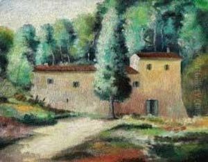 "casolare Toscano" 1931 by Achille Lega
