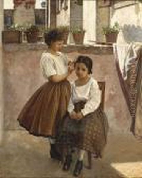 Two Girls On A Balcony - view 1