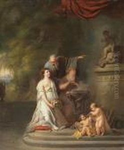 An Offering At The Temple Of Love by Pierre Nicolas Legrand