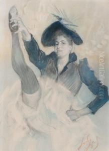 Cours De Danse Fin De Siecle D'erastene by Louis Legrand