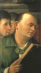 A gentleman reading from a psalter by Giovanni Cariani