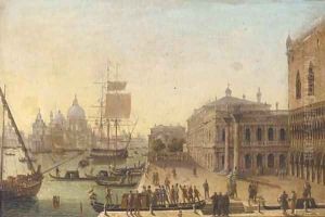 Bidding a fond farewell before the Doge's Palace, Venice Bidding a fond farewell before the Doge's Palace, Venice