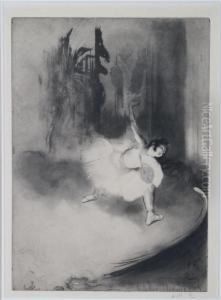 Petite Ballerine, Pl.2 (from La Petite Classe) by Louis Auguste M. Legrand