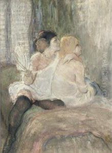 Property From A Private Collection, New York
Two Women In A Boudoir by Louis Auguste M. Legrand