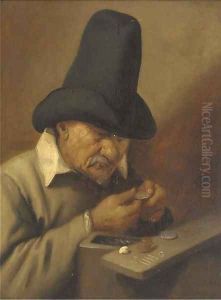 A man counting money by Joos van Craesbeeck