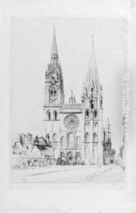 La Cathedrale De Chartres by Gustave Leheutre