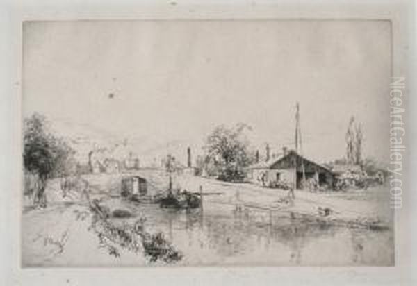 Loch Scene With Figures - view 1