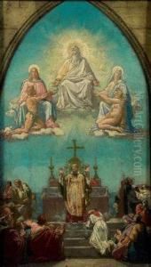 Pater Noster Qui Es In Coelis - Sanctificetur Nomen Tuum by Henri Lehmann