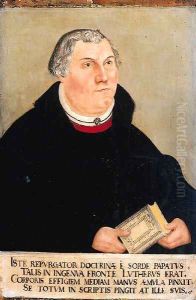 Portrait of Martin Luther by Lucas The Elder Cranach