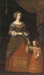 Double portrait of a lady and her daughter by Pier Francesco Cittadini