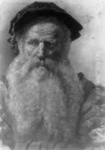 Brustbild Eines Bartigen Alten In Altdeutscher Tracht by Wilhelm Leibl