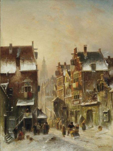 Daily Activities On A Winter's Day - view 1