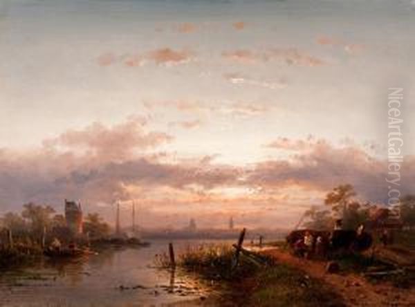 Returning Home At Dusk - view 1