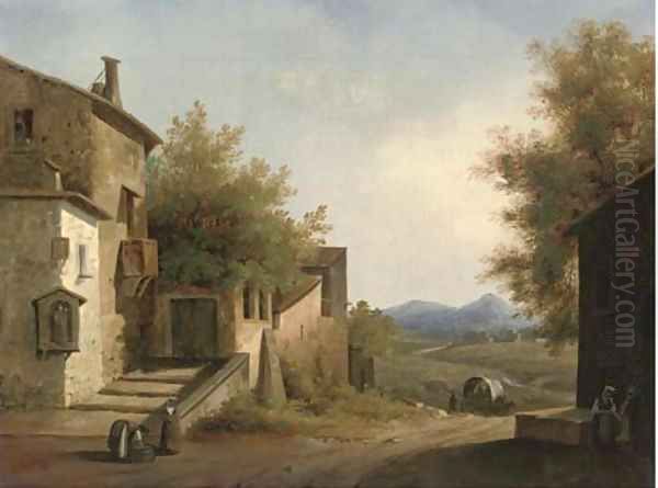 Evening in a Mediterranean village - view 1