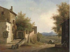 Evening in a Mediterranean village