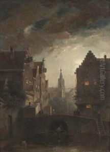 Blick Auf Genf by Charles Henri Leickert