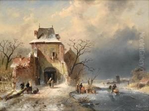 Winter Scene With Figures