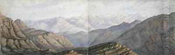 Sunset in the Mountains - view 1