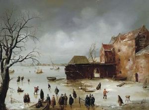 Figures On A Frozen Lake Figures On A Frozen Lake