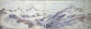View from the Breithorn 2 by Arthur Cust
