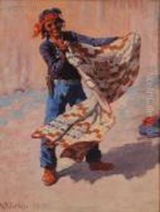 Trading A Pendleton Blanket by William Robinson Leigh