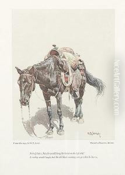 Two Prints Of "horse", Color Lithograph - view 1