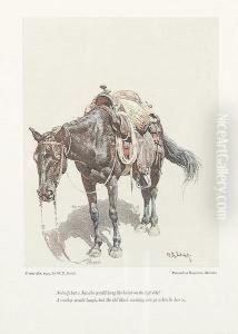 Two Prints Of "horse", Color Lithograph