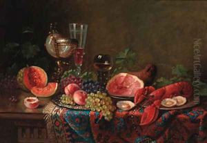 A table set for a feast by Ernst Czernotzky