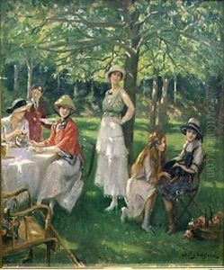 The Tea Party by Jules Cayron