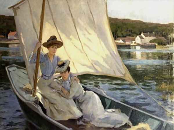 Ladies in a Sailing Boat - view 1