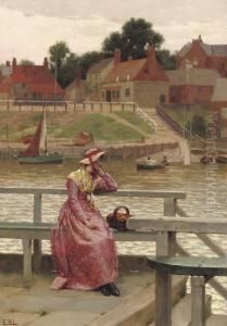 Waiting For The Ferry by Edmund Blair Blair Leighton